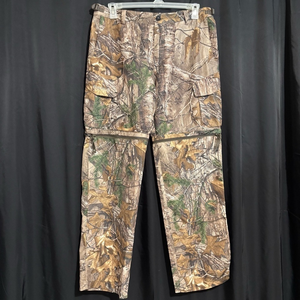 Magellan Outdoors Camo Cargo Convertible Pants size Large 34/36 - Picture 2 of 11